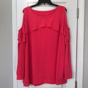 LIVI active sweatshirt with shoulder cutouts